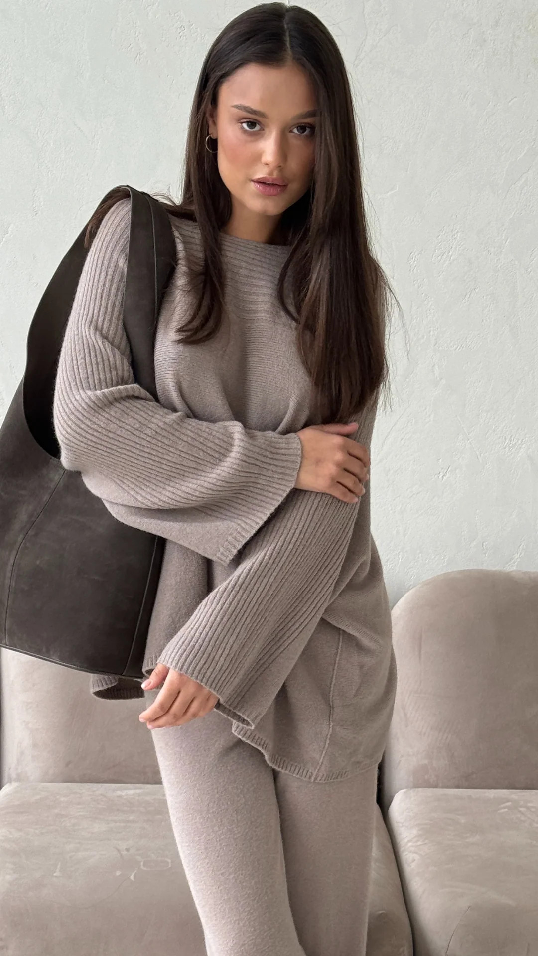 CORA SWEATER - SMOKE | Charli