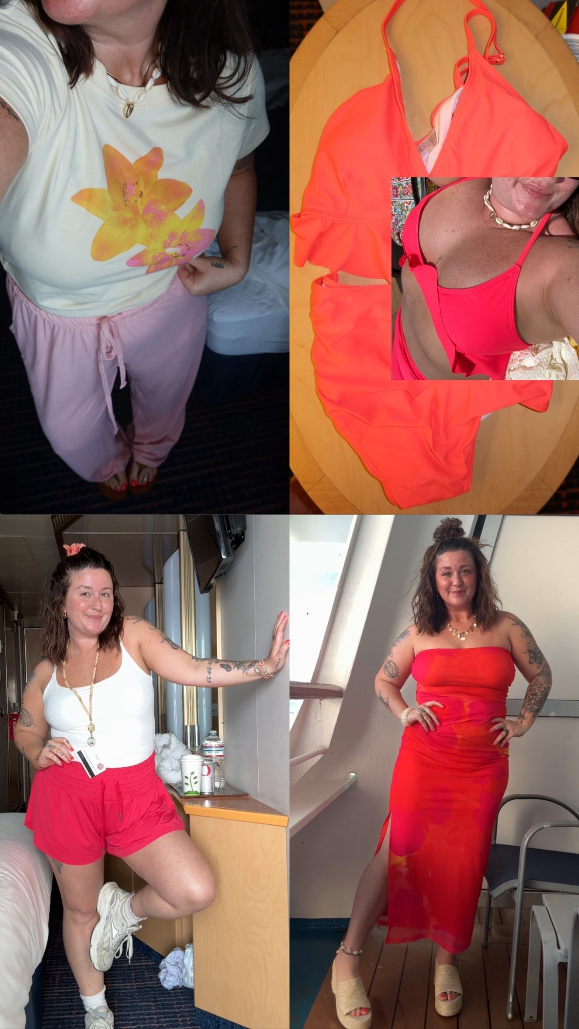 full day of vacation outfits for day at sea on our cruise!! everything does run TTS with descriptions and size guides. Summer and vacation outfit ideas!


#LTKTravel #LTKootd #LTKSeasonal