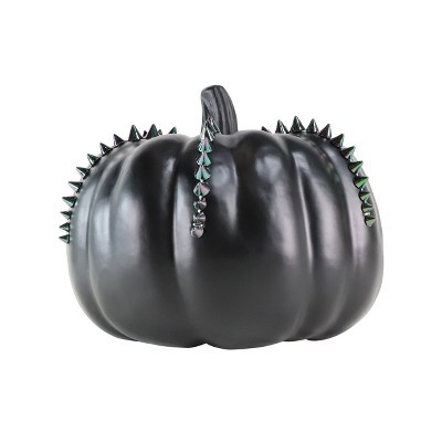 Medium Halloween Metallic Studded Pumpkin Black - Hyde and Eek! Boutique™ | Target