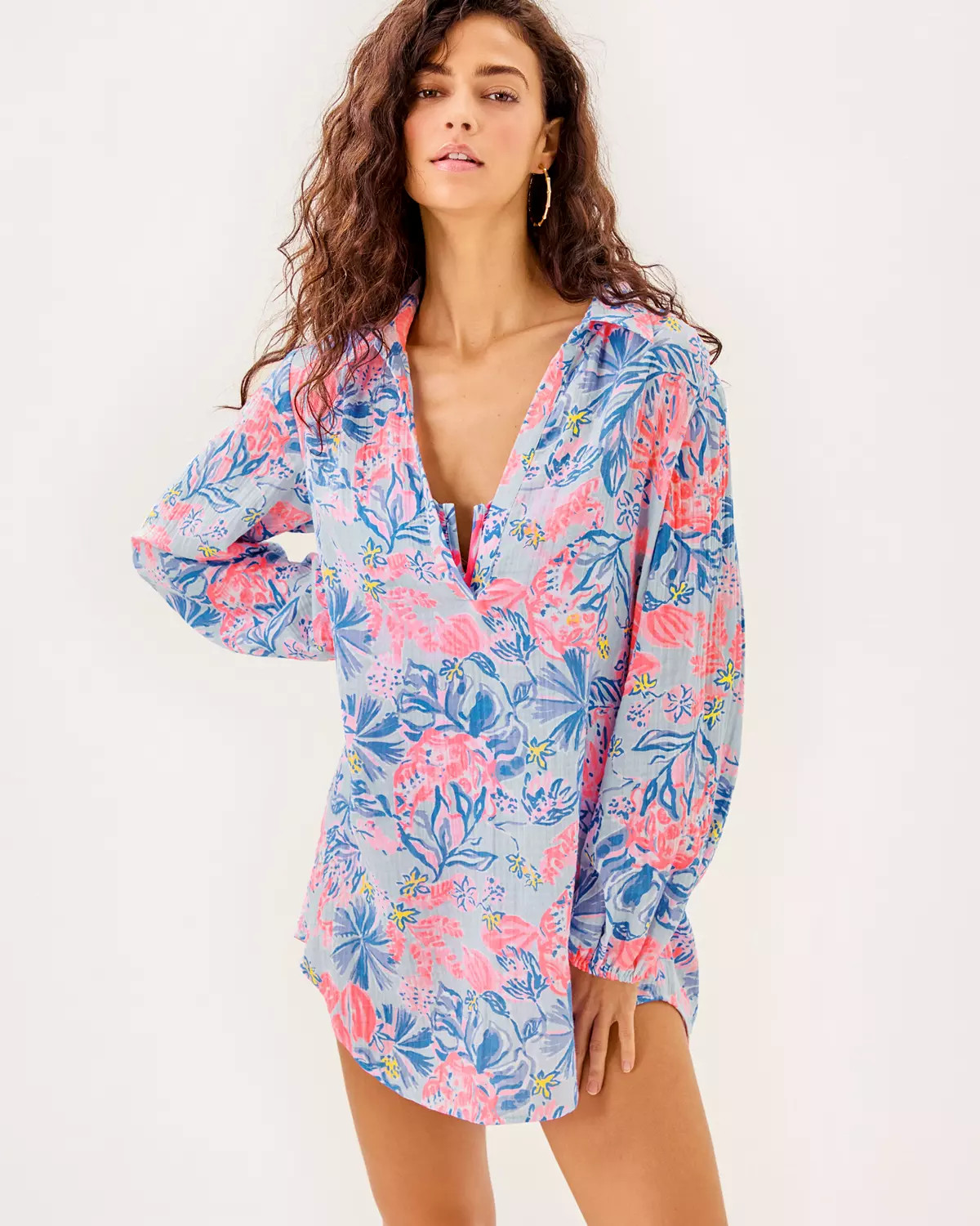 Kique Long Sleeve Cover-Up | Lilly Pulitzer