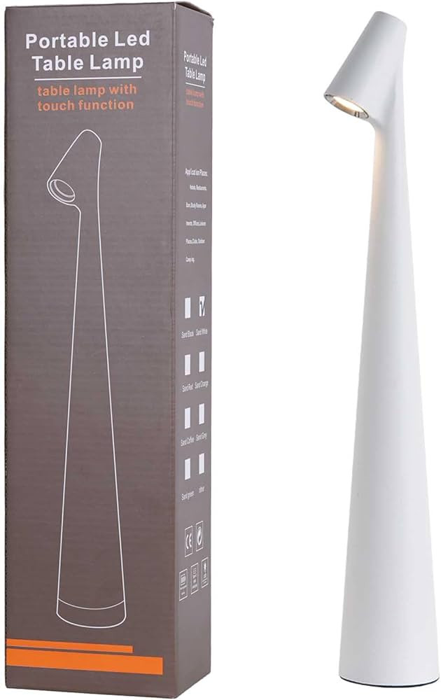 Cordless Small Table Lamps,3 Levels Brightness Portable Desk Lamp,Rechargeable Battery Lights for... | Amazon (US)