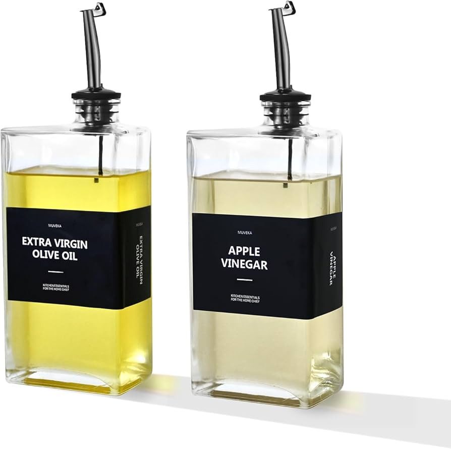 Olive Oil Dispenser Bottle for Kitchen, 16.9 oz/ 500 ml Cooking Oil Dispenser, Oil and Vinegar Di... | Amazon (US)