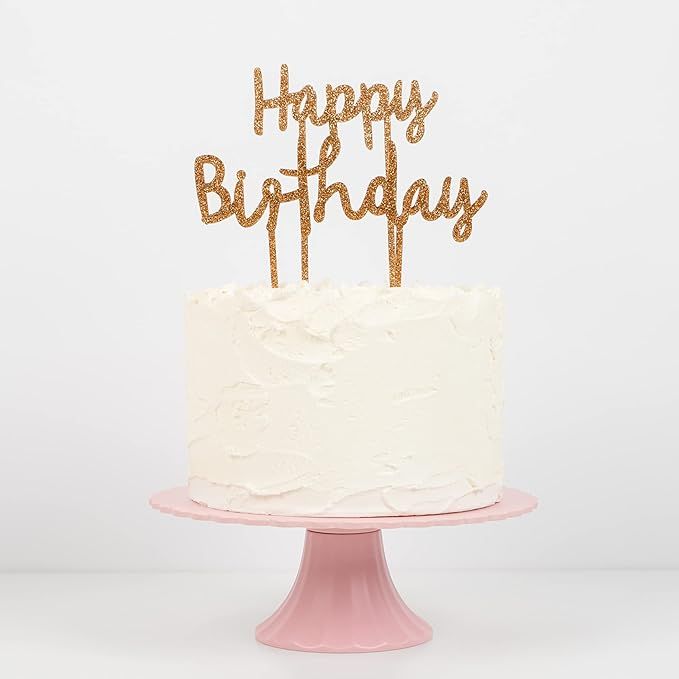 Meri Meri Happy Birthday Acrylic Toppers | Amazon (US)