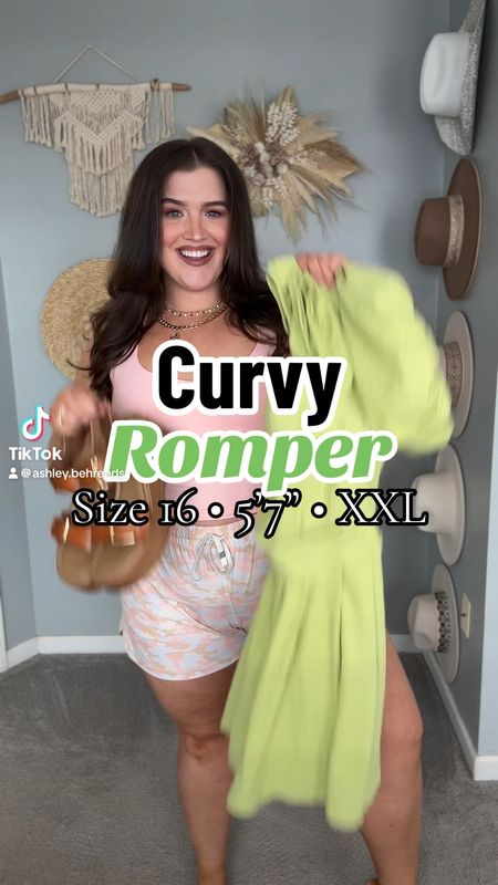 Styling this cute puff sleeve romper from Amazon 💚☀️🌿 This romper is thick thigh approved! Comes in 8 more colors and on sale for $22. Wearing a size XXL #romperr

#LTKplussize #LTKVideo #LTKstyletip