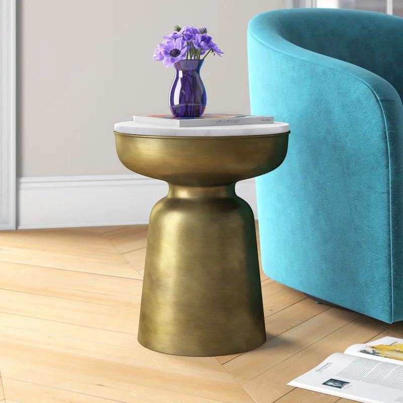 Hadassah 20'' Tall Drum End Table | Wayfair North America