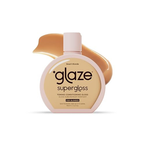 Glaze Super Gloss Color Conditioning Gloss – Medium to Dark Blonde Hair – Rinse Out Semi-Permanent Hair Gloss that Enhances Color and Boosts Shine & Hydration | Amazon (US)