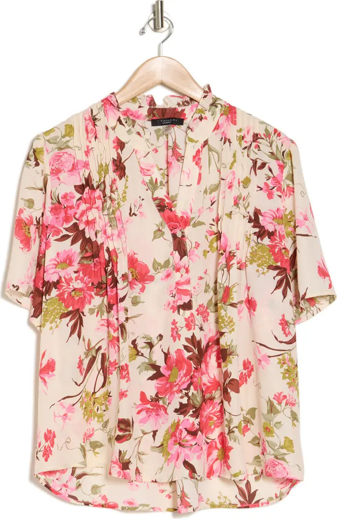 Elbow Length Sleeve Pintuck Top | Nordstrom Rack