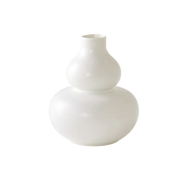Mini Glossed Rounded Vase in White | Caitlin Wilson Design