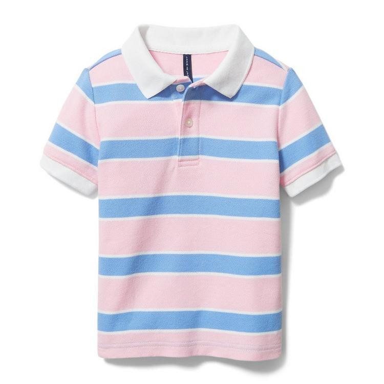 Striped Pique Polo | Janie and Jack
