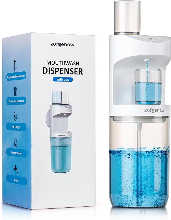 ZOFGENOW Automatic Mouthwash Dispenser for Bathroom,Bathroom Accessories 19.4 Fl Oz Dispensers wi... | Amazon (US)