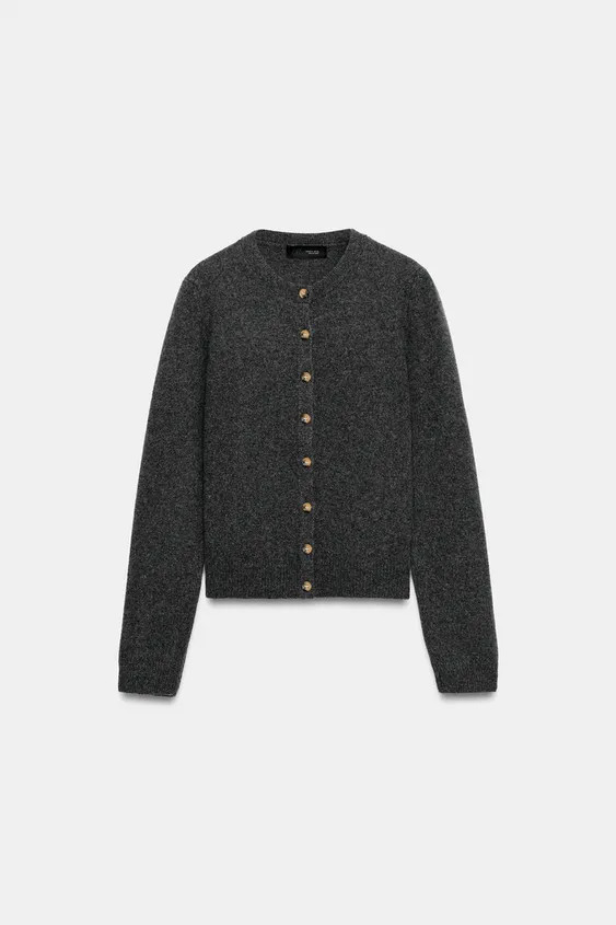 CASHMERE WOOL BUTTONED CARDIGAN | Zara DE