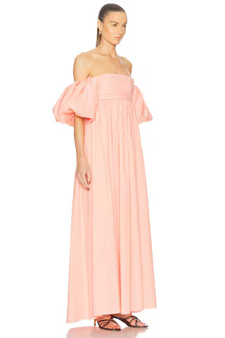 Emilia Ruched Empire Maxi Dress | FWRD 