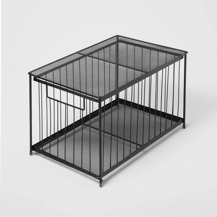 Large Stackable Slide Out Drawer Black - Brightroom&#8482; | Target