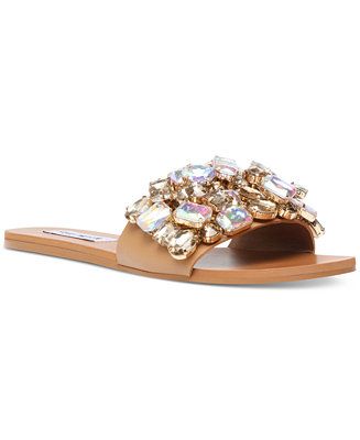 Women's Brionna Rhinestone Slides | Macys (US)