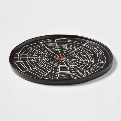 13" Halloween Stoneware Web Serving Platter - Threshold™ | Target