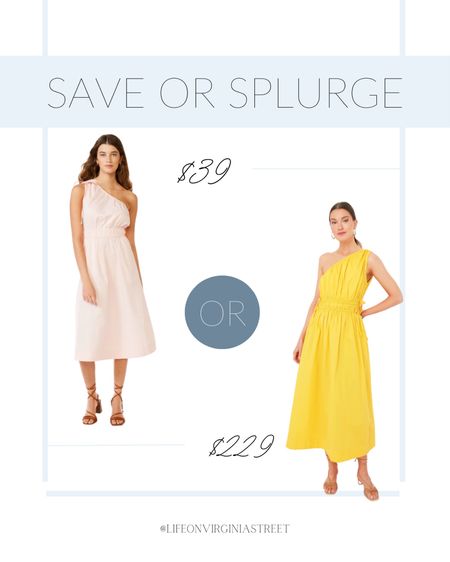 Loving both the save and splurge version of this one-shoulder dress! Perfect for family photos or wedding guest dresses! The save version comes in three colors plus a patterned option.
.
#ltkunder50 #ltkunder100 #ltkwedding #ltkworkwear #ltkseasonal #ltkfind #ltksalealert #walmartfashion summer dress ideas, #ltkcurves #ltkhome #ltkstyletip

#LTKsalealert #LTKSeasonal #LTKunder50