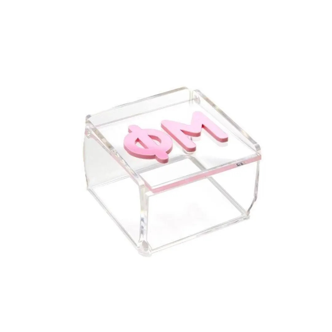 Sorority Small Acrylic Catchall Box, Neon Acrylic Catchall Box, Bid Day Gift, Big Little Gift, In... | Etsy (US)