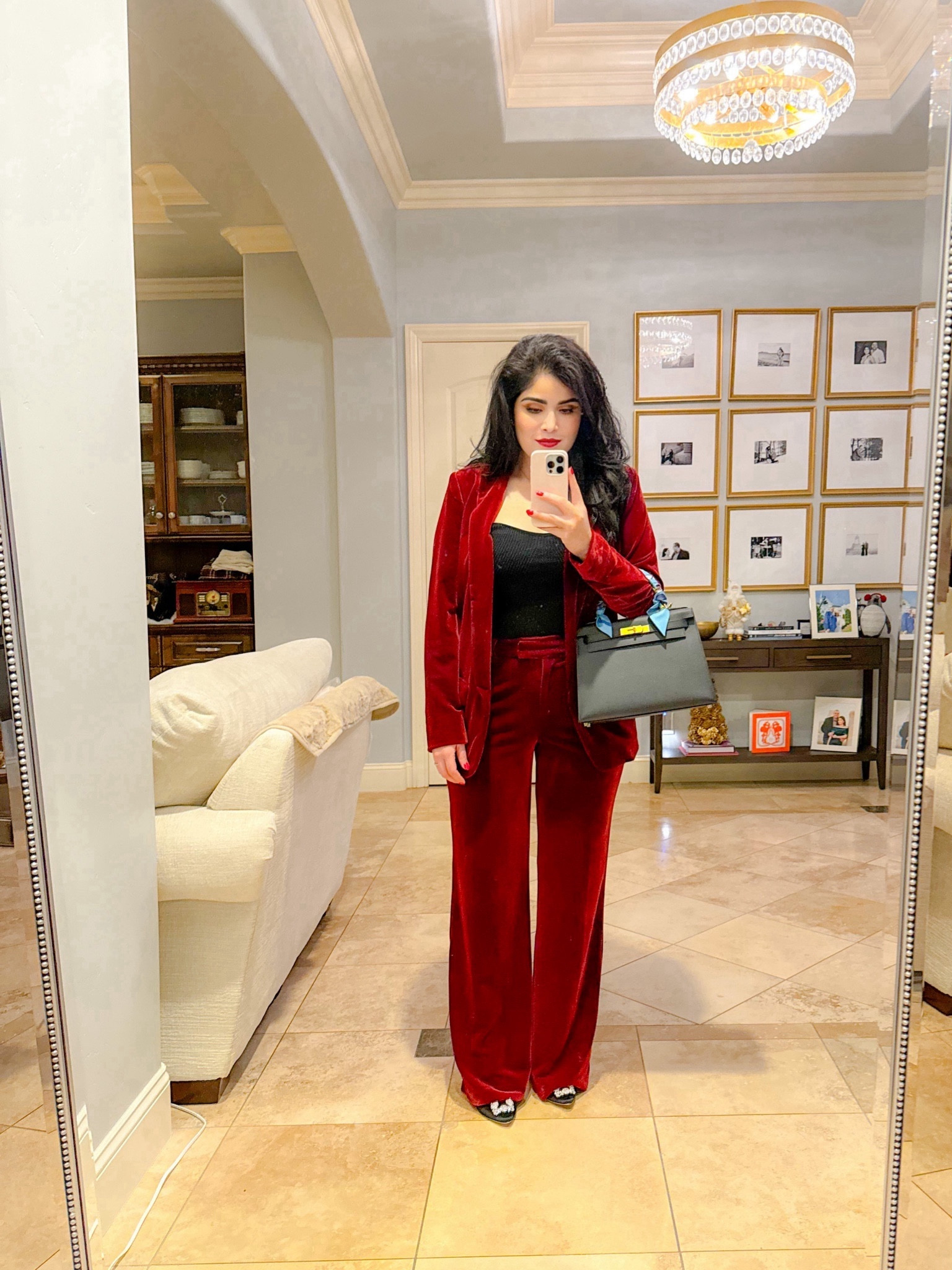 Christmas Eve Eve party look 🧑‍🎄 my outfit is on major sale! Obsessed with this suit look! 

#LTKsalealert #LTKHoliday #LTKfindsunder50