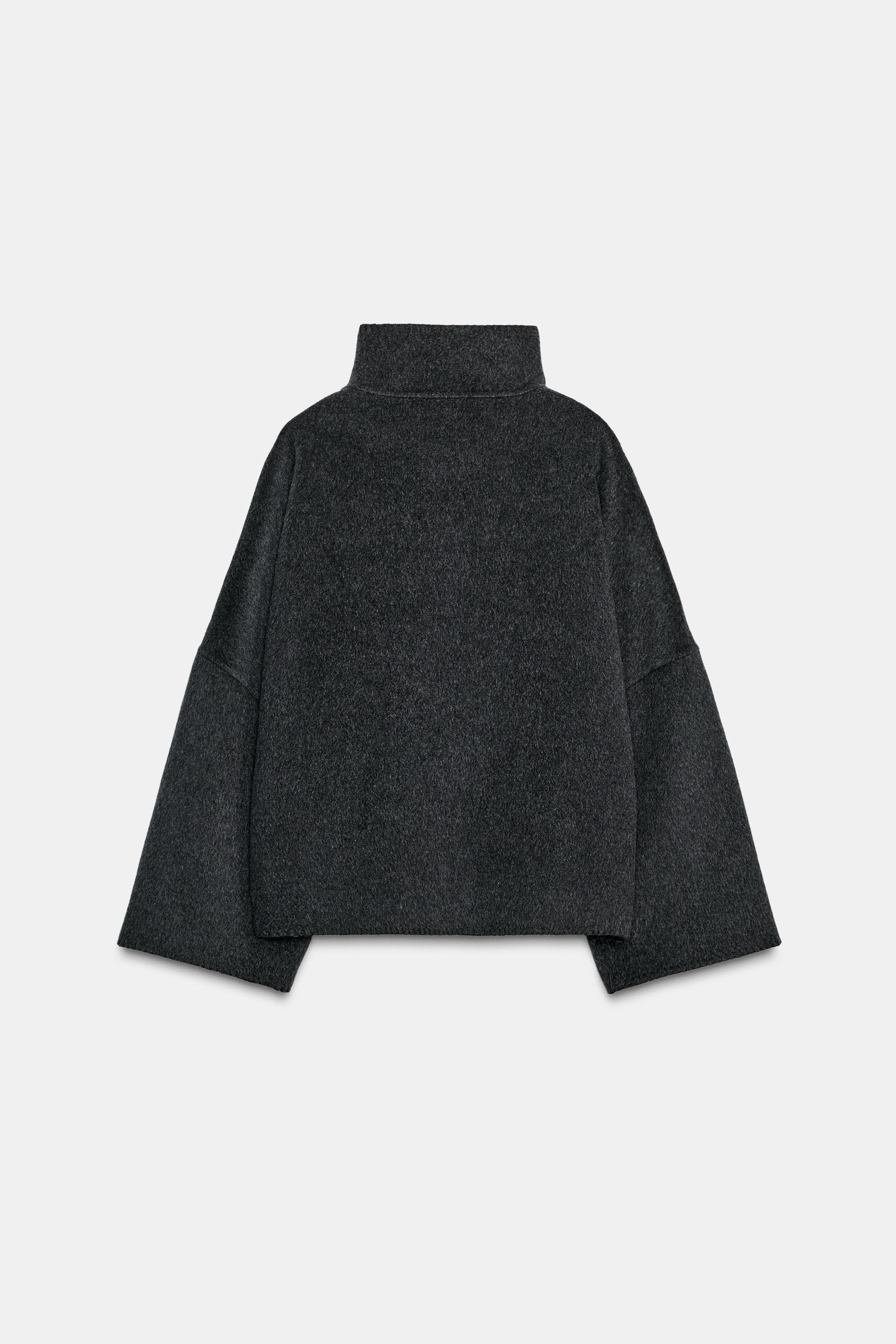 ZW COLLECTION CROPPED WOOL COAT | Zara UK