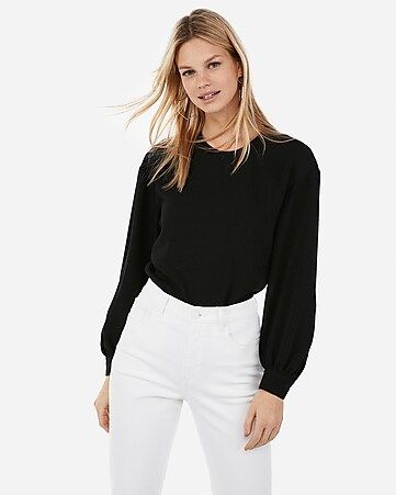 blouson sleeve top | Express