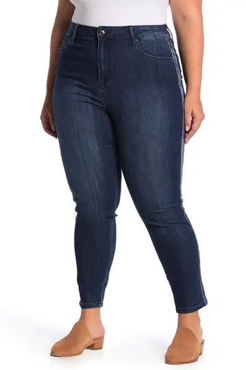 Velour Trim Ultra High Waisted Skinny Jeans | Nordstrom Rack