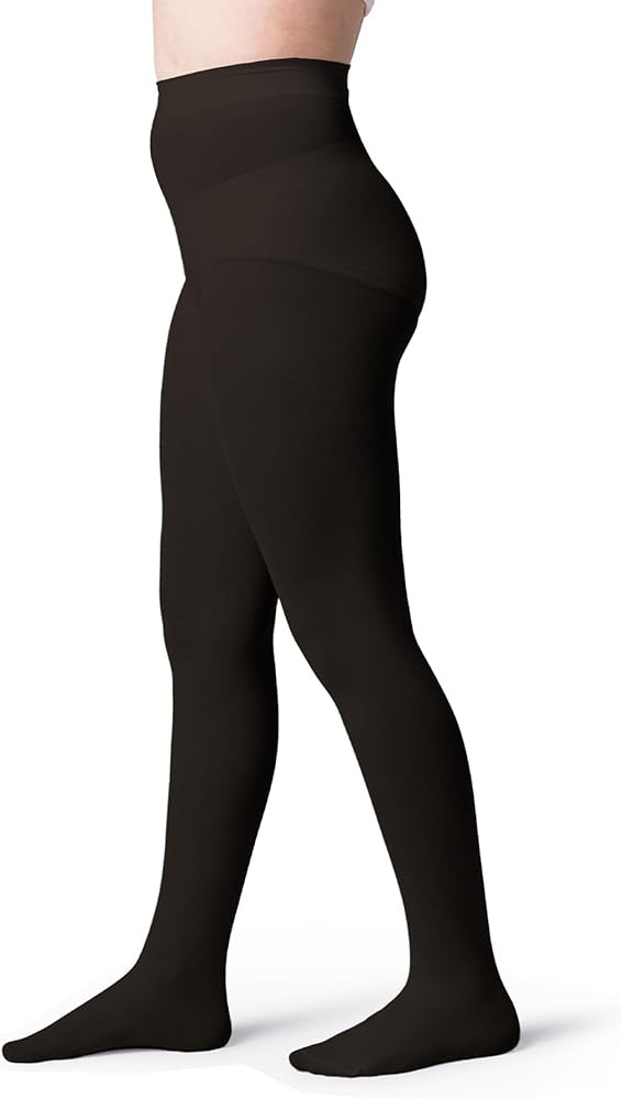 Silky Toes Girls' Opaque Microfiber Tights 1 or 2 Pairs Black White or Colored Nylon Stockings fo... | Amazon (US)