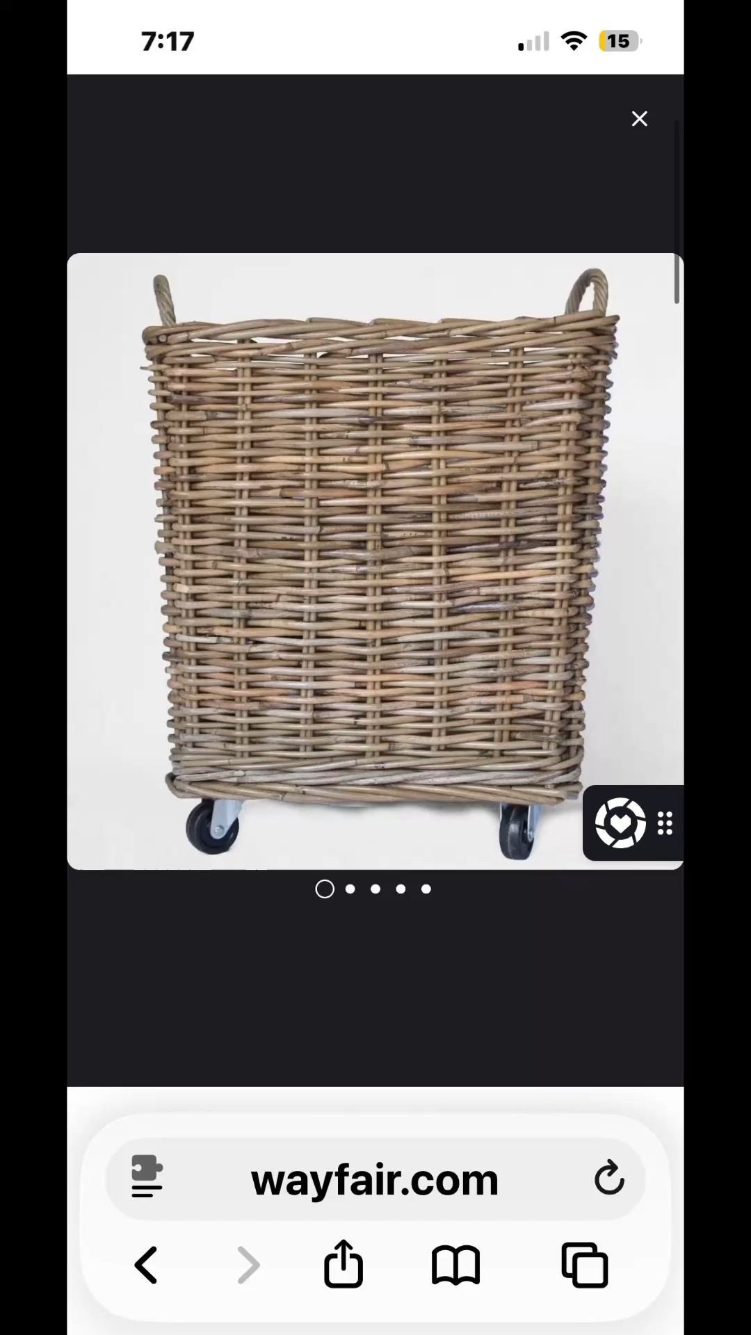 This caught my eye while scrolling today! My new house is two stories and my laundry room is downstairs. I’ve been thinking about getting a laundry basket on wheels and I think this one is so pretty! 😍

#LTKdayinmylife #LTKHome