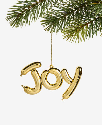 Holiday Lane Merry Magic Gold Balloon Joy Ornament, Macy's Exclusive - Macy's | Macy's
