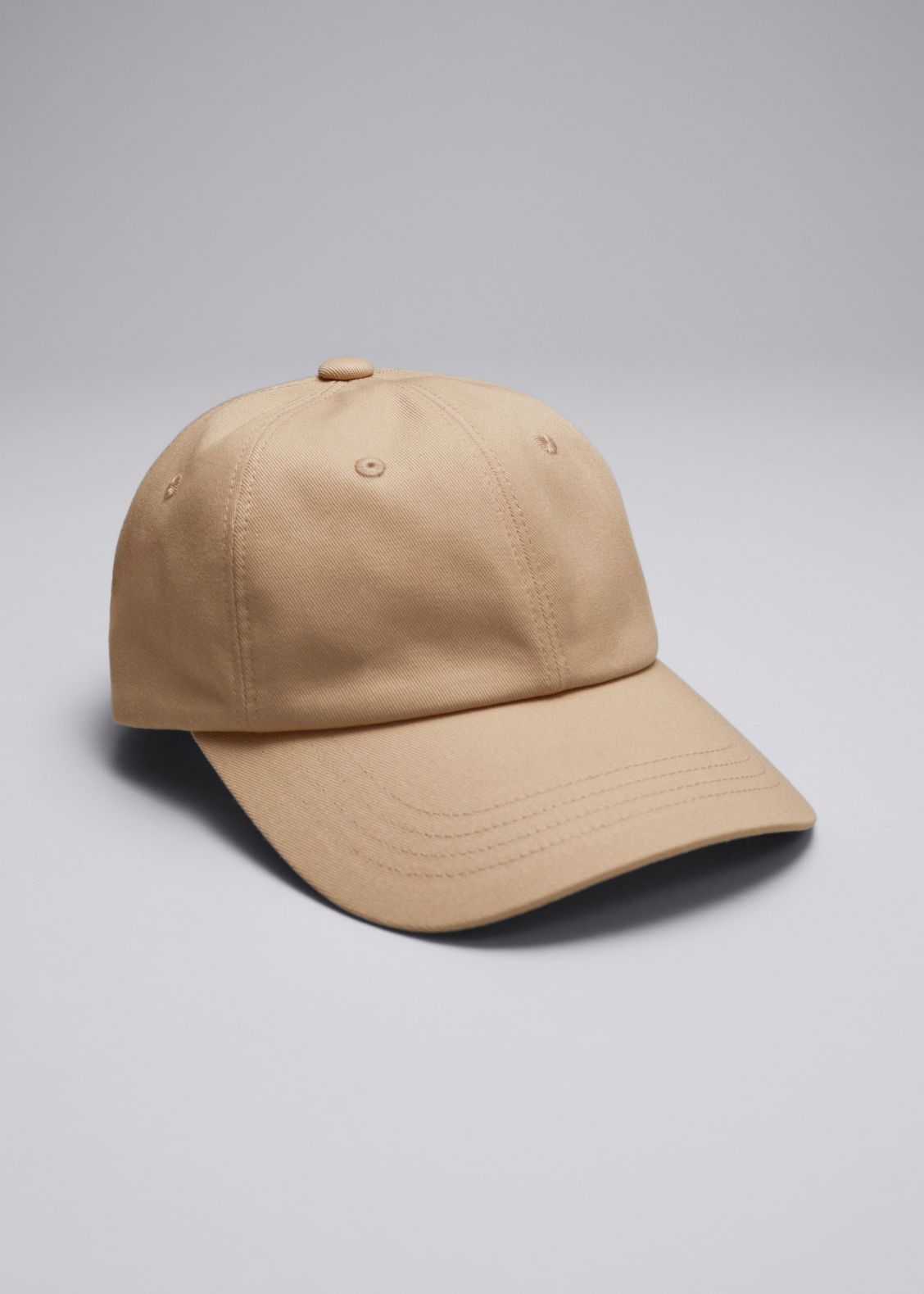 Cotton-Canvas Baseball Cap - Beige | & Other Stories US