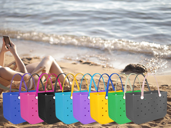 Large Rubber Beach Bag for Men & Women, Large Capacity Travel Bag Beach Tote Bag for the Beach Bo... | Amazon (US)