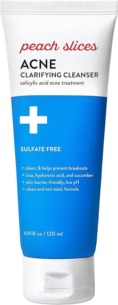 Peach Slices | Acne Clarifying Cleanser | Deep Cleans & Prevents Acne | 2% Salicylic Acid | Hyalu... | Amazon (US)