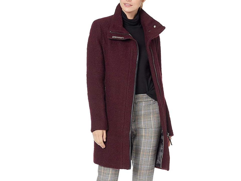 Calvin Klein Women's Wool Jacket Women's Coat Chianti Black : X-Small, Cotton/Polyester/Rayon | Zappos