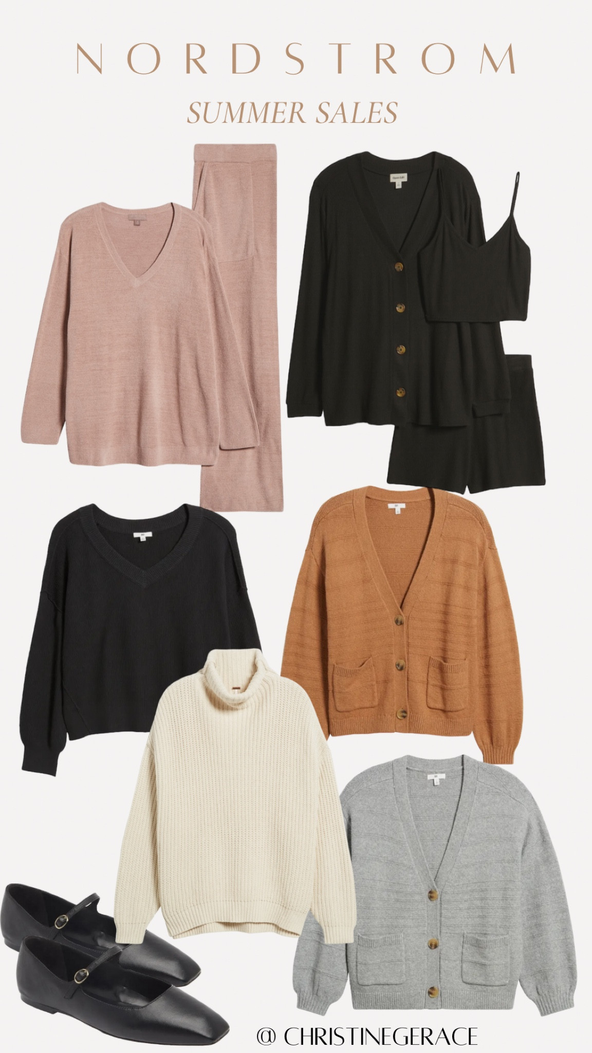 Nordstrom NSALE shopper favorites ! Loving these sweaters , perfect for when fall arrives. Classy & cute mary Jane flats 

#christinegerace #nordstrom 

#LTKxNSale #LTKSaleAlert #LTKSummerSales
