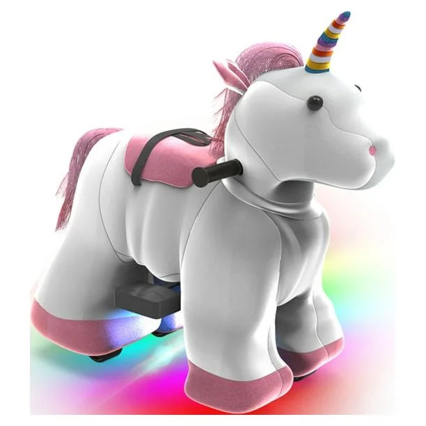 Rechargeable 6V/7A Plush Animal Ride On Toy for Kids (3 ~ 7 Years Old) With Safety Belt Unicorn | Walmart (US)