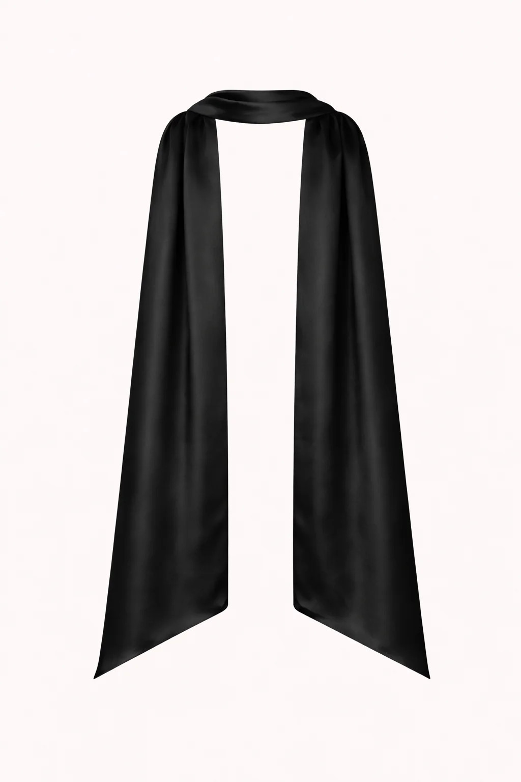 Satin Neck Scarf Black | Hello Molly (US)