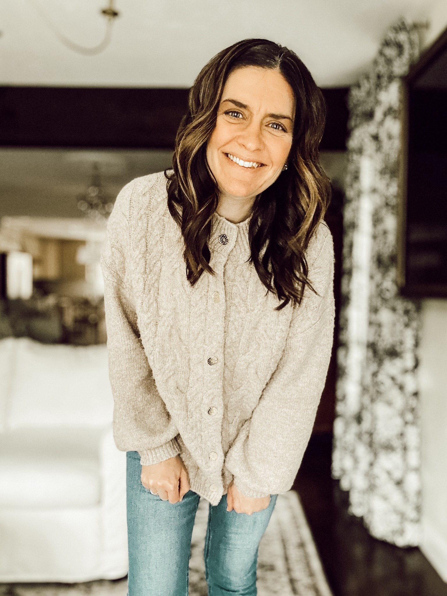 This sweater is so cozy for those cold spring days. I’m wearing a small. 

#LTKSaleAlert #LTKTall