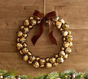 Brass Bell Wreath | Pottery Barn CA