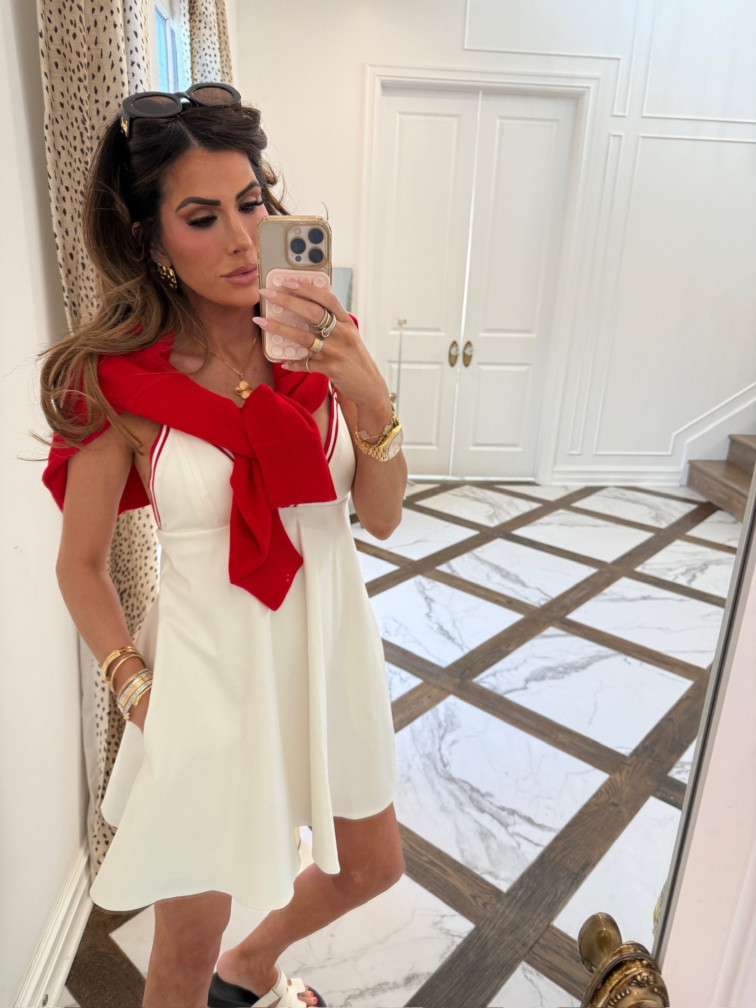 Wearing a size small in dress. 

Summer fashion, casual dress, spring outfit, spring dress, Zara finds, Amazon sandals, best sandals, designer look for less, Emily Ann Gemma 

#LTKShoeCrush #LTKStyleTip