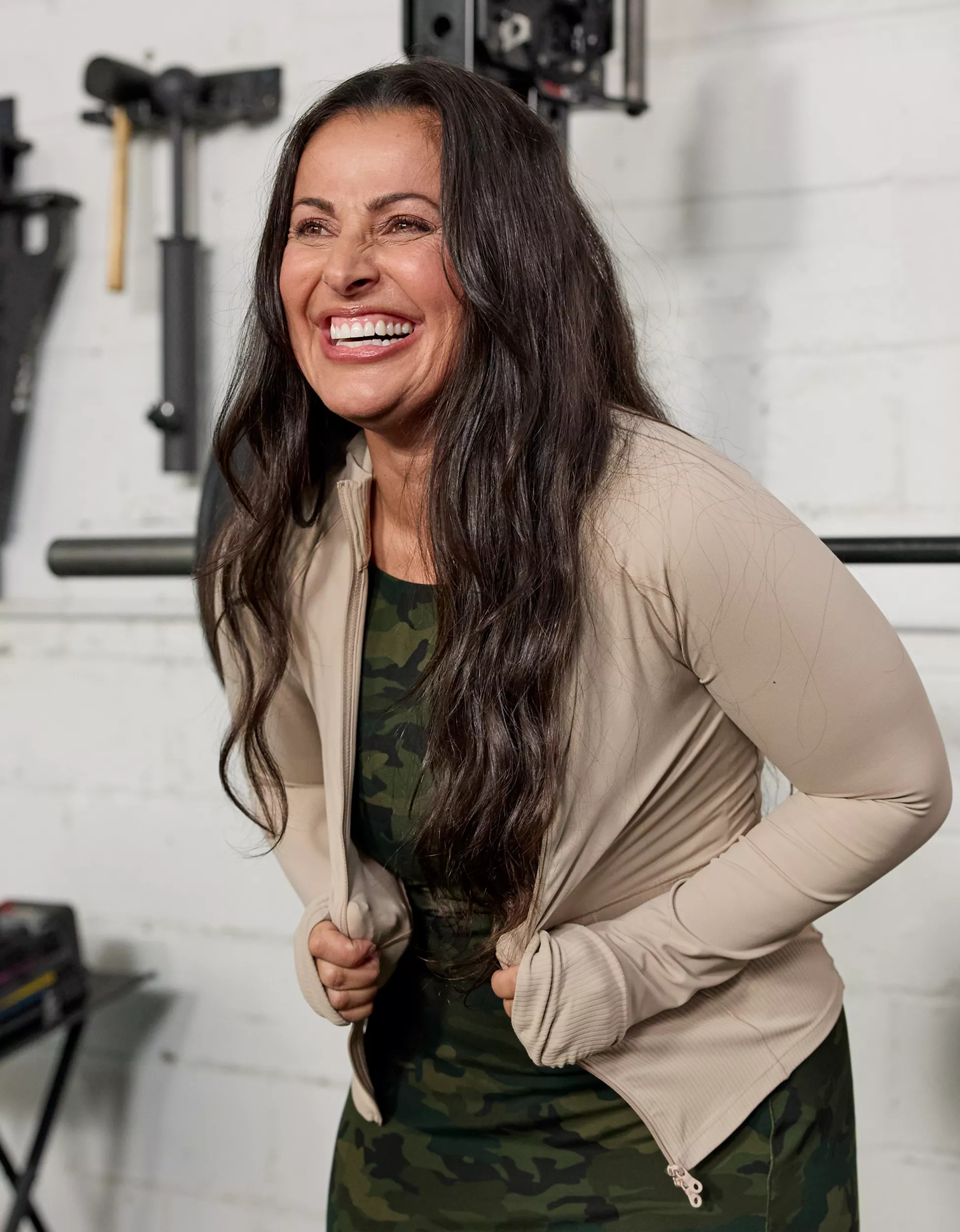 OFFLINE By Aerie Real Me Long Sleeve Mock Neck Full Zip | Aerie