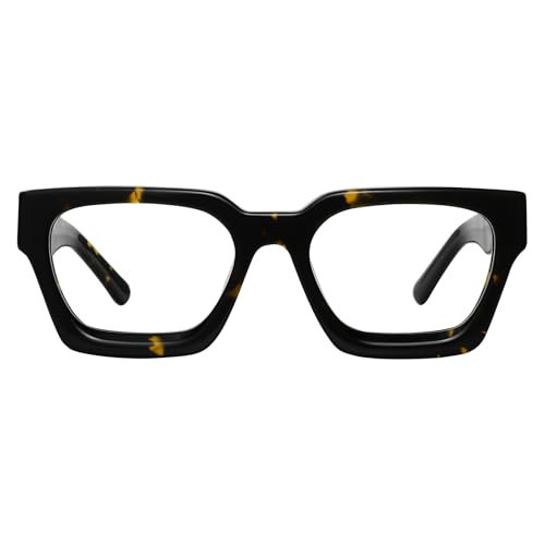 FYTOO Blue Light Blocking Reading Glasses - Modern Tortoiseshell Round Design Glasses for Women Men Anti Glare/Eyestrain Computer Readers, 0.0x Computer Eyeglasses Readers | Amazon (US)