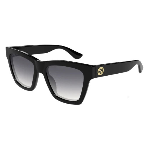 Gucci GG1714S Sunglasses 001 - Black - Grey Women Square | Designer Optics