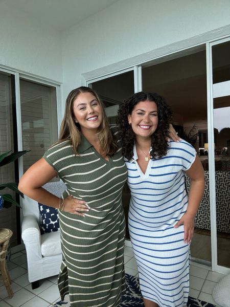 I shared the white & blue striped dress on our previous trip down to Cocoa Beach. I loved it so much I bought it in green! I’m wearing XXL in green and my sister is wearing XL in white & blue. 

#LTKSeasonal #LTKmidsize #LTKtravel