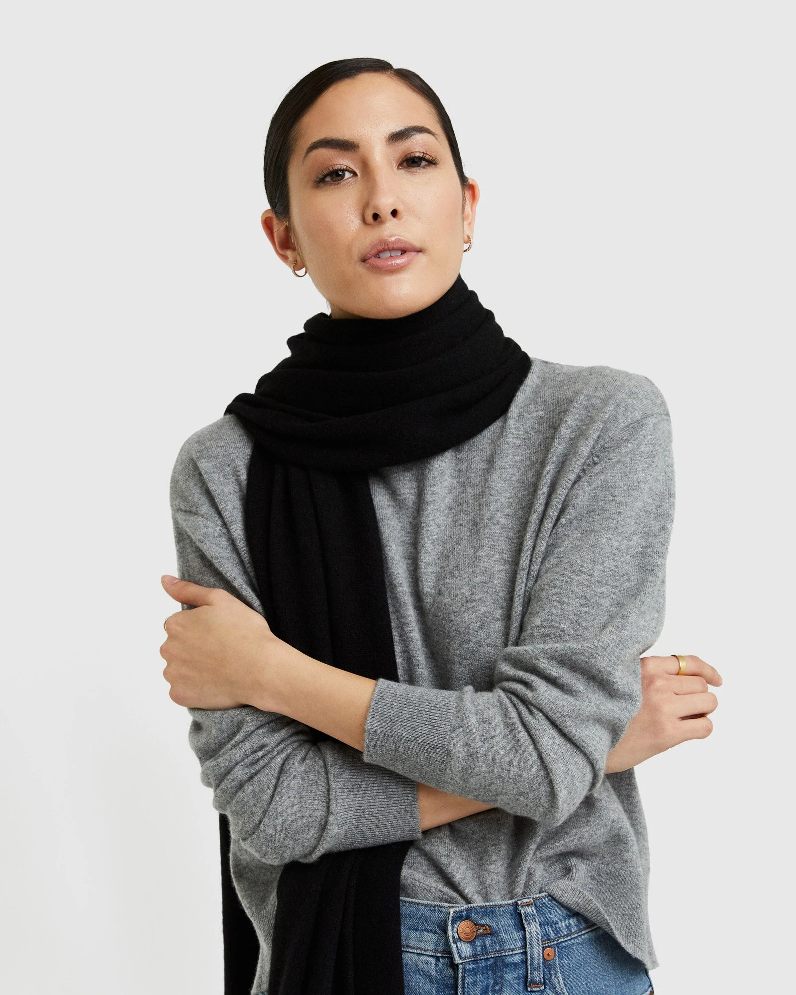 Cashmere Wrap | Quince in Black | Quince