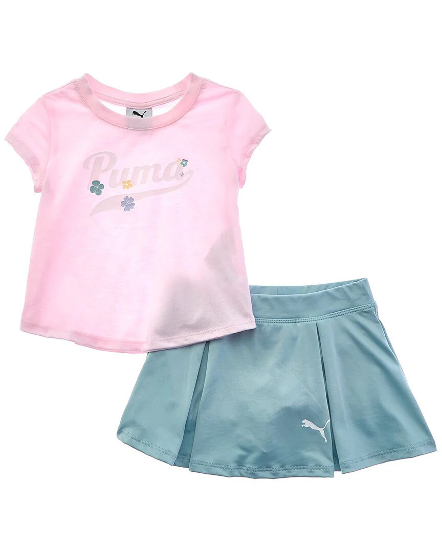 PUMA 2pc Jersey T-Shirt & Skort Set | Shop Simon