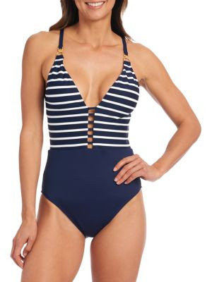 Capri Stripe One Piece Swimsuit | Saks Fifth Avenue OFF 5TH