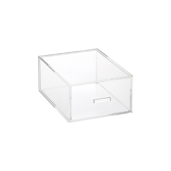 Medium Luxe Acrylic Modular Drawer Clear | The Container Store