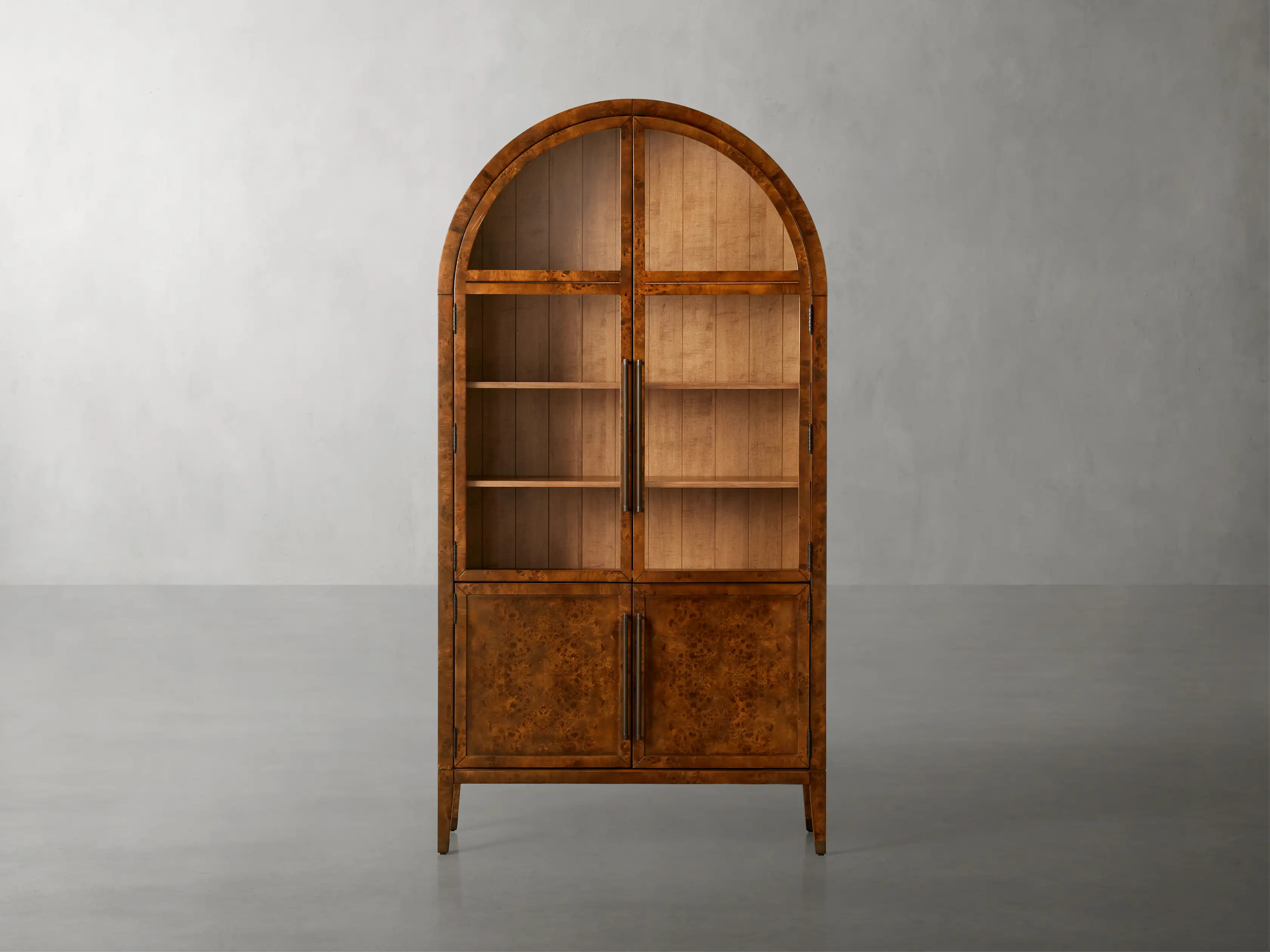 Hattie Burl Glass Cabinet | Arhaus