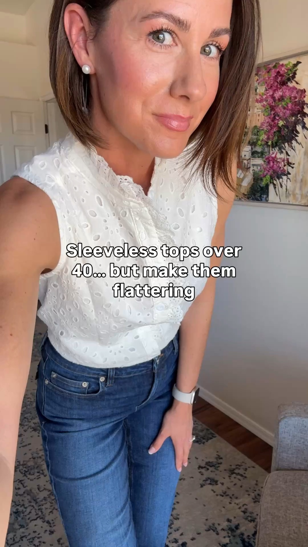 Sleeveless tops over 40 

(And garment friendly for my church friends) 

#LTKSeasonal #LTKOver40 #LTKmomlife