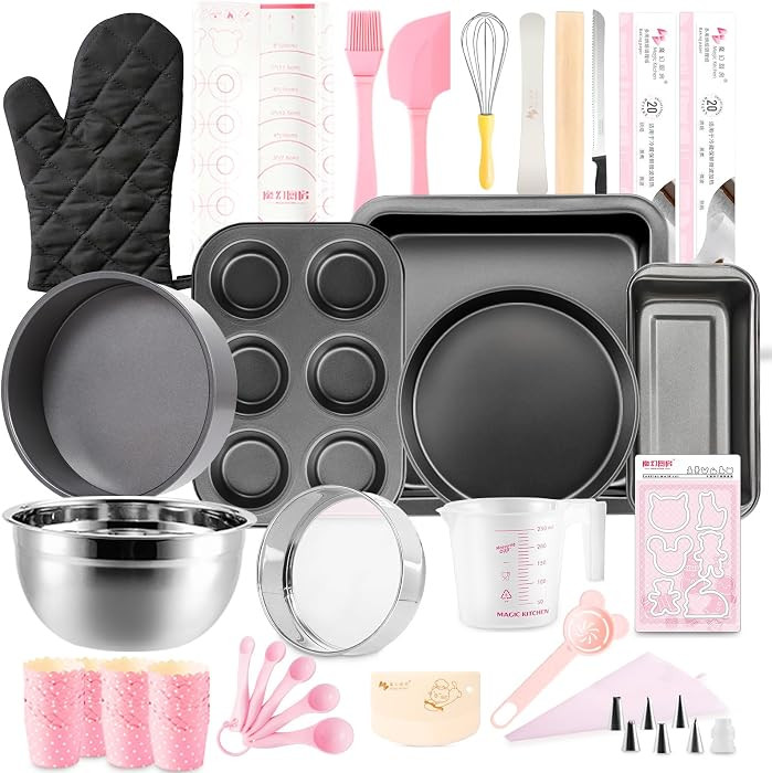 Baking Pans Set, 25 PCS Complete Cake Baking Set | Amazon (US)