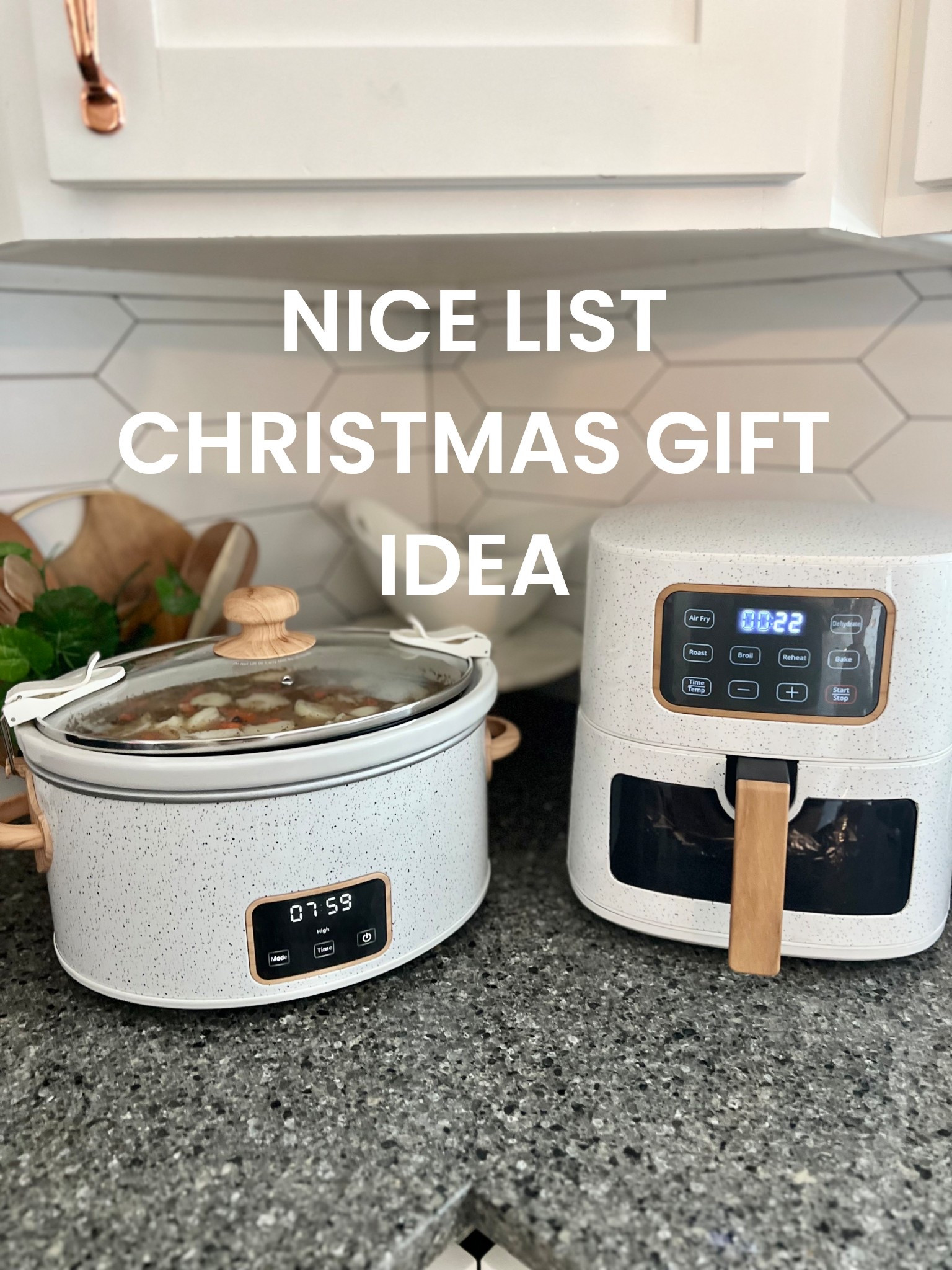 I’m so in love with my crockpot and air fryer 🤩 they’re sooo pretty for all the winter meals. I love the neutral speckle and the wood accents. Got them last year for Christmas and haven’t found any I like more! ❤️ 

#LTKHome #LTKGiftGuide #LTKfoodie